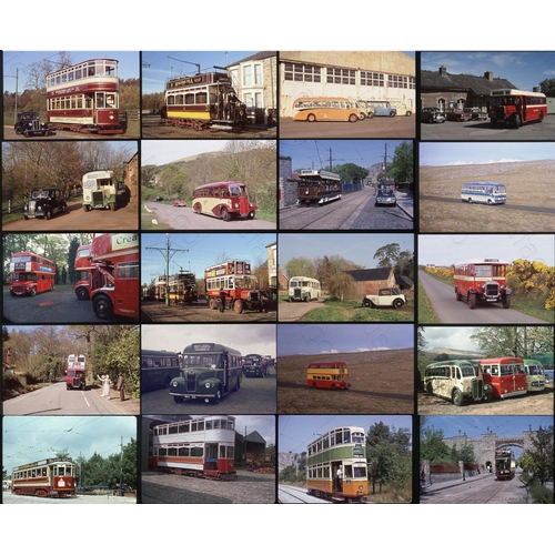 38 - Buses. Preserved Bus and Tram selection. Approx. 270 x 35mm colour slides on mixed film stock. A goo... 