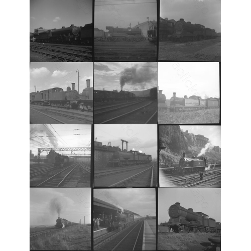 410 - Railway. B.R. Eastern region Steam. Approx. 62 x medium format black and white negatives. Featuring ... 