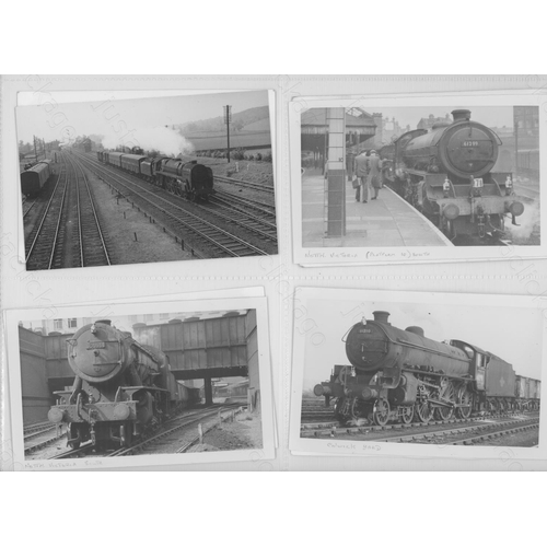 411 - Railway. Two albums of black and white prints. The first album has approx. 340 original, black and w... 