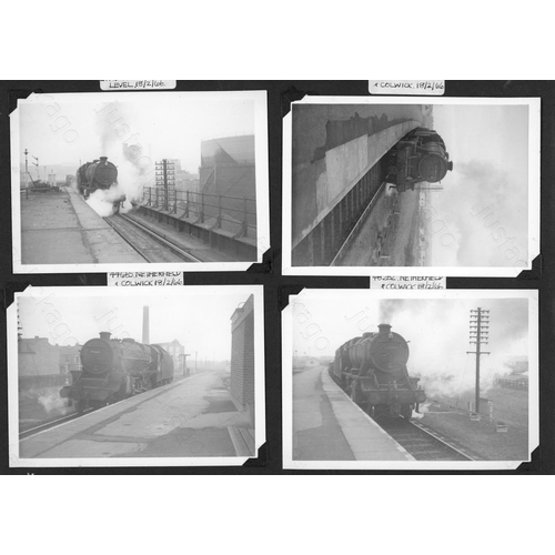 411 - Railway. Two albums of black and white prints. The first album has approx. 340 original, black and w... 