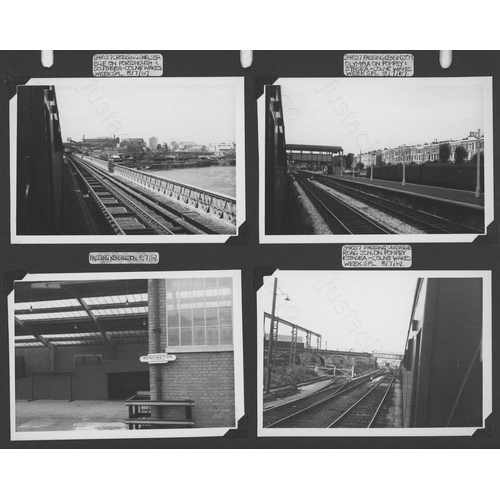 411 - Railway. Two albums of black and white prints. The first album has approx. 340 original, black and w... 