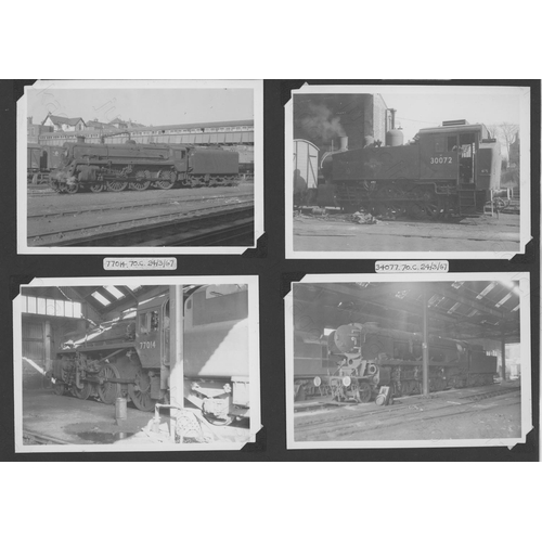 411 - Railway. Two albums of black and white prints. The first album has approx. 340 original, black and w... 