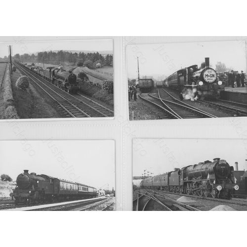 411 - Railway. Two albums of black and white prints. The first album has approx. 340 original, black and w... 