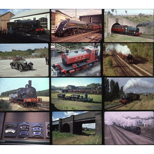 53 - Buses and Trams with a small selection of preserved steam and infrastructure. Approx. 450 x 35mm col... 