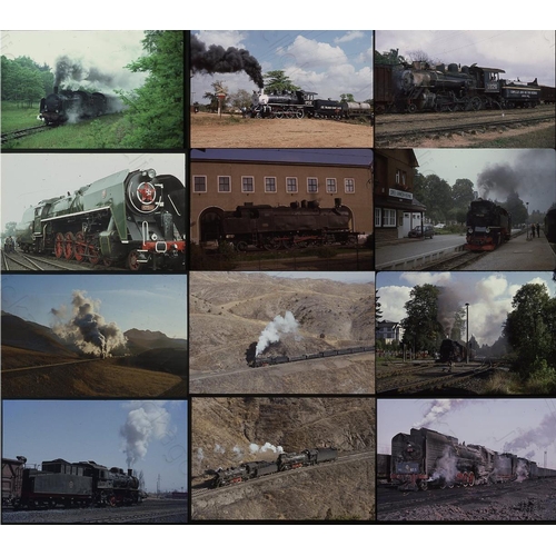 54 - Railway, overseas traction. Approx. 280 x 35mm colour slides on mixed film stock (plenty of Kodak). ... 