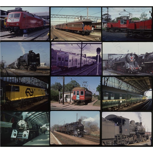 55 - Railway, overseas traction. Approx. 280 x 35mm colour slides on mixed film stock (plenty of Kodak). ... 