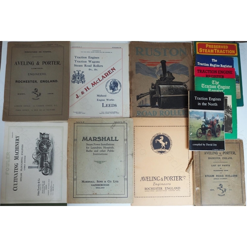 62 - Traction Engine interest. A selection of 14 softback books and catalogues. Including: Company catalo... 