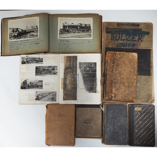 63 - Railway. A selection of interesting notebooks.
Firstly there are 2 scrapbook albums, one with approx... 