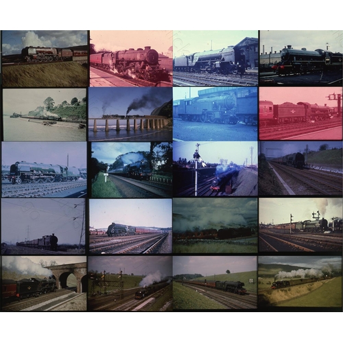 65 - Railway. Approx. 100 x 35mm colour duplicate slides from a variety of publishers, housed in a plasti... 