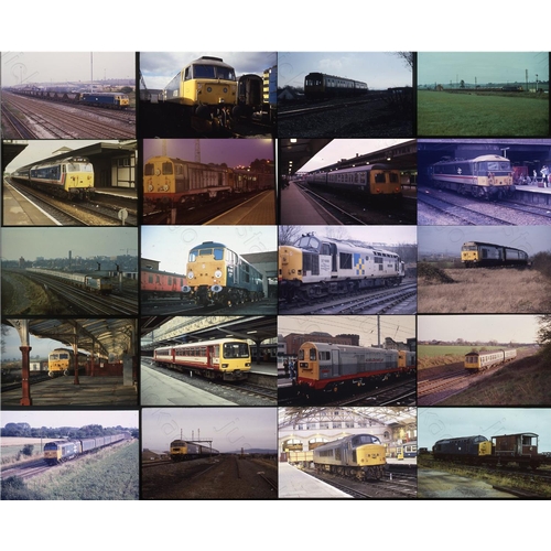 66 - Railway. Approx. 100 x 35mm colour original slides, on mixed film stock, housed in a plastic storage... 