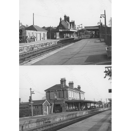 100 - Railway. Infrastructure. A small assortment of approx. 42, assorted sizes, black and white (a few co... 