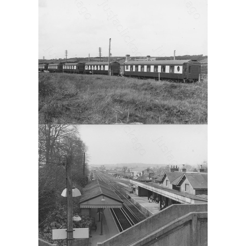 100 - Railway. Infrastructure. A small assortment of approx. 42, assorted sizes, black and white (a few co... 