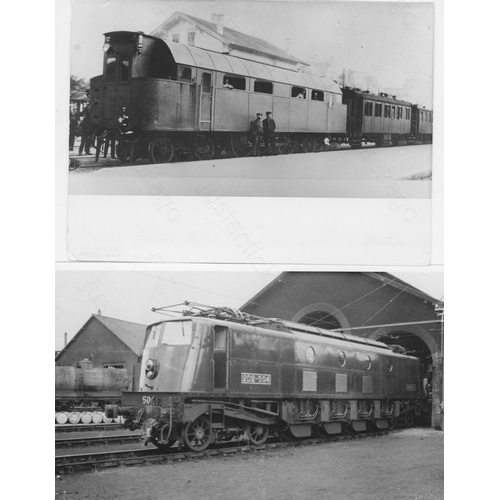 101 - Railway. Overseas Traction - France, Germany & Ireland. A small selection of black and white origina... 