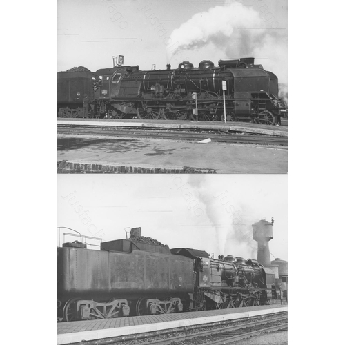 101 - Railway. Overseas Traction - France, Germany & Ireland. A small selection of black and white origina... 