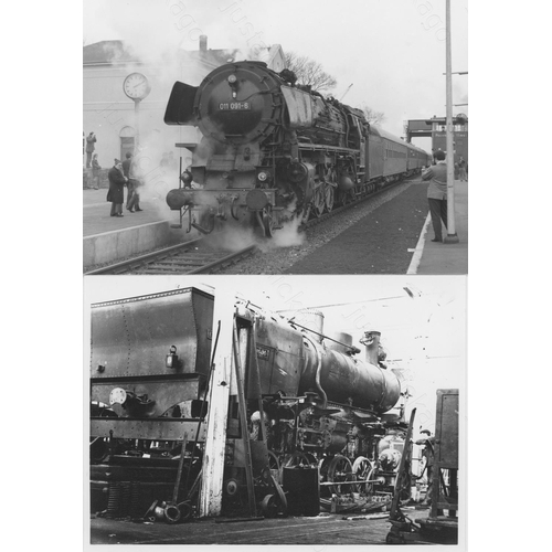 101 - Railway. Overseas Traction - France, Germany & Ireland. A small selection of black and white origina... 