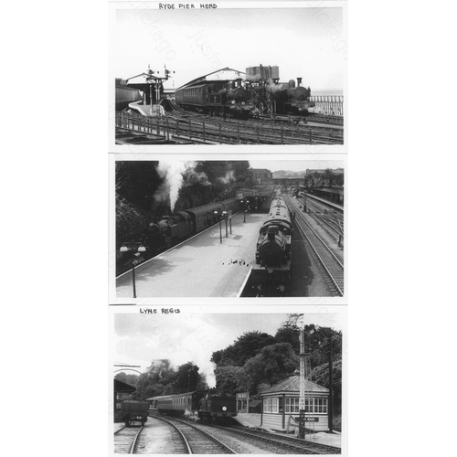 102 - Railway. Ex Southern Railway locomotives and views. An assortment of approx. 113 black and white pri... 