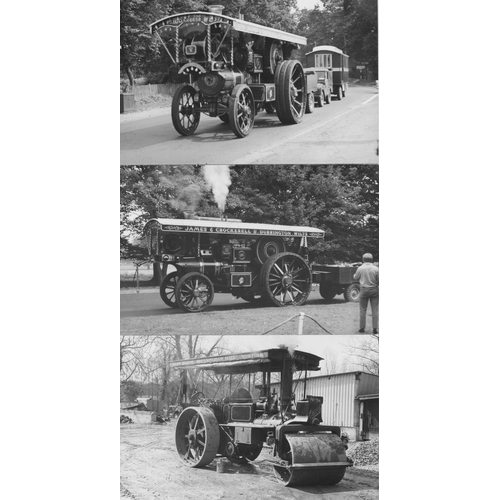 103 - Traction Engines and some vintage cars. Approx. 57, black and white and some colour prints in assort... 