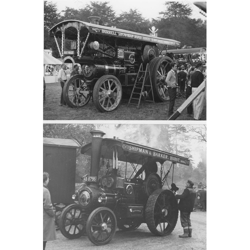 103 - Traction Engines and some vintage cars. Approx. 57, black and white and some colour prints in assort... 