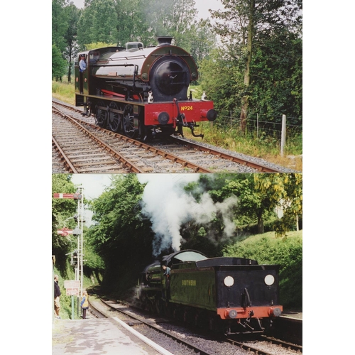 105 - Railway. Heritage Railways and Preserved Locomotives. A large collection of U.K. Heritage photograph... 