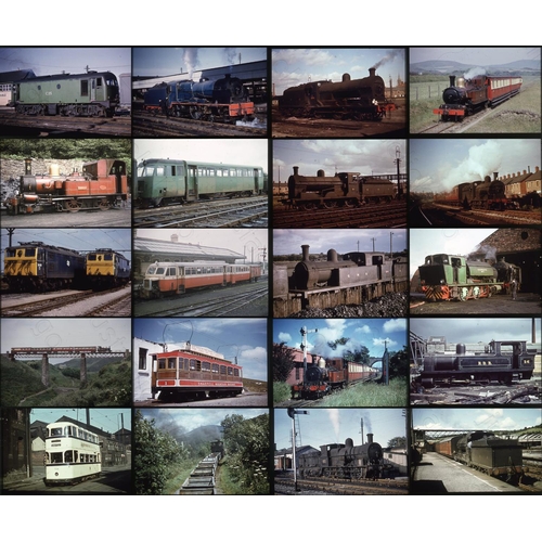 123 - Railway. A small assortment of 75 x K.R. Photographic duplicate 35mm colour slides. The usual good q... 