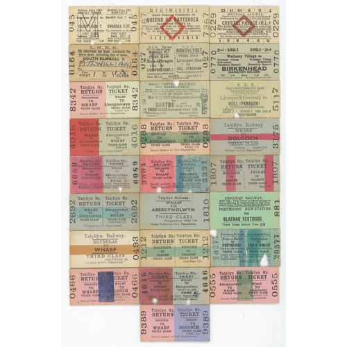 124 - Railway. A selection of 16 tickets including B.T.C. and BR Holiday Runabout card tickets, most have ... 