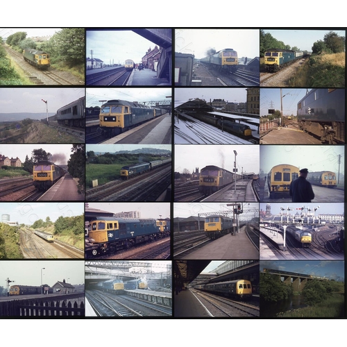 125 - Railway. Modern Traction. A small assortment of approx. 69 x 35mm colour slides on Agfa film stock. ... 