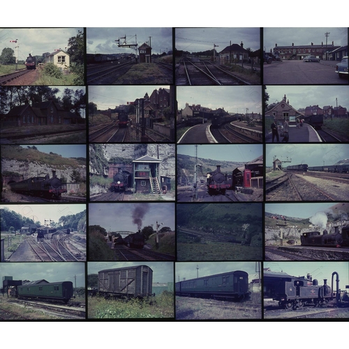 134 - Railway. B.R. Steam. A selection of 56 x 35mm, original, colour slides on Agfa film featuring the IS... 