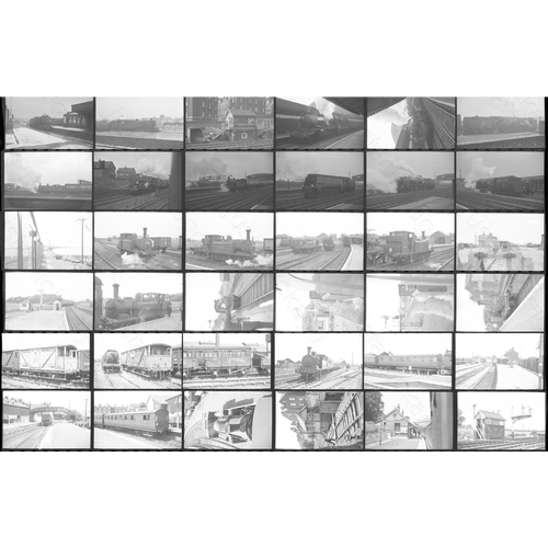 135 - Railway. B.R. Steam and Infrastructure by the late Barry Owen. A selection of approx. 230 x 35mm bla... 