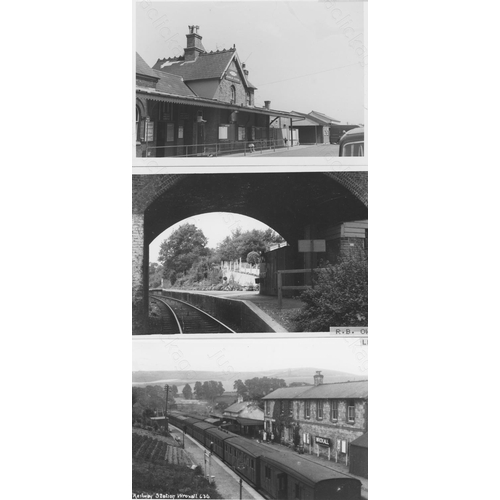 139 - Railway. Infrastructure. Approx. 113, black and white postcard size prints, housed in a plastic wall... 