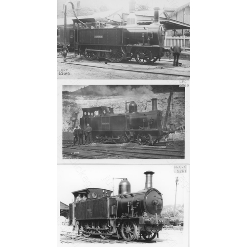 140 - Railway. Ex Southern Railway locomotives on the ISLE OF WIGHT. Approx. 90, black and white postcard ... 