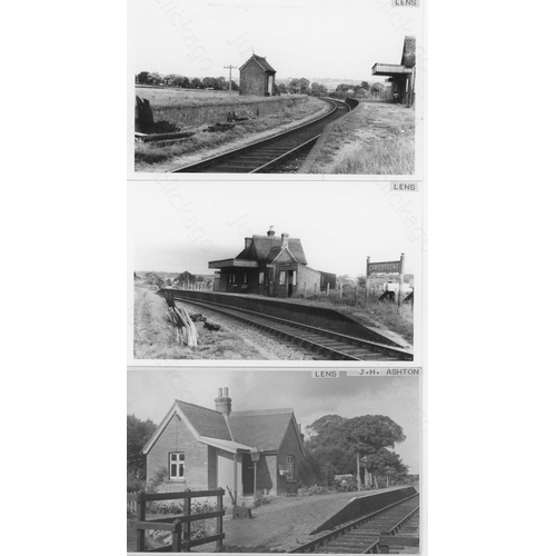 141 - Railway. Freshwater, Yarmouth and Newport Railway locomotives and stations on the ISLE OF WIGHT. App... 