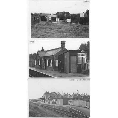 141 - Railway. Freshwater, Yarmouth and Newport Railway locomotives and stations on the ISLE OF WIGHT. App... 