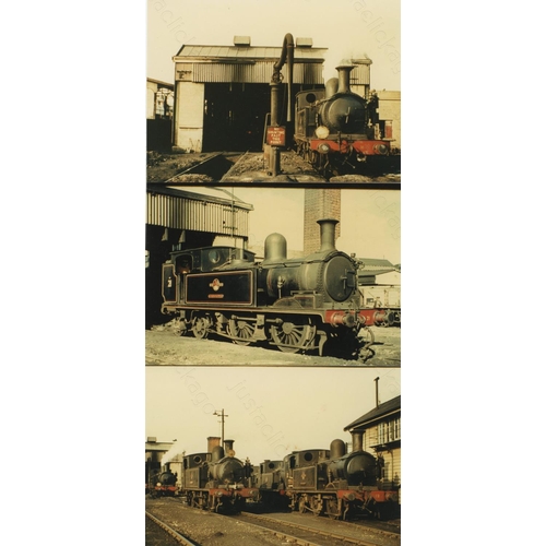 142 - Railway. Ex Southern Railway locomotives in BR days and stations on the ISLE OF WIGHT. Approx. 60, c... 