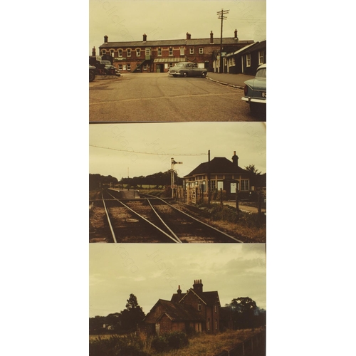 142 - Railway. Ex Southern Railway locomotives in BR days and stations on the ISLE OF WIGHT. Approx. 60, c... 