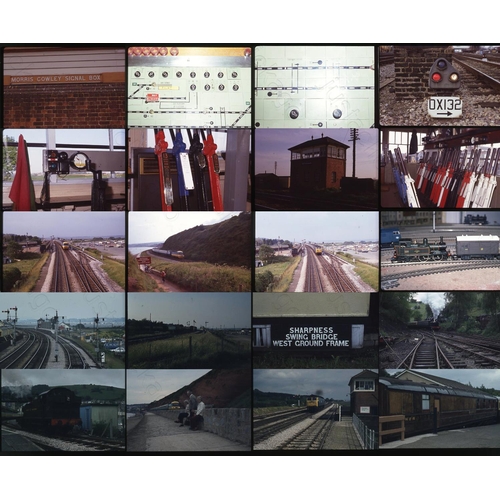 145 - Railway. Signalling interest. A selection of approx. 185 x Fuji and Agfa, 35mm colour slides housed ... 