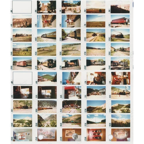 149 - Railway. A folder containing approx. 3000 colour negatives, with some contact cards. The selection h... 