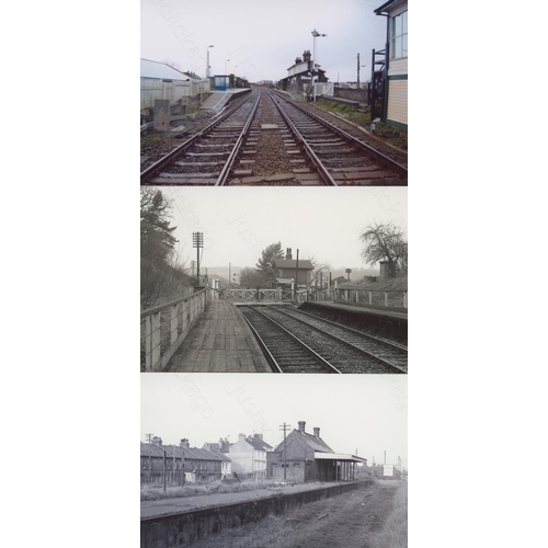 15 - Railway. Infrastructure - Stations. An assortment of approx. 300, colour and black and white, 6