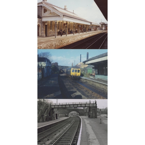 15 - Railway. Infrastructure - Stations. An assortment of approx. 300, colour and black and white, 6