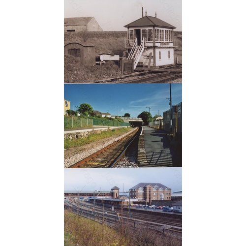 15 - Railway. Infrastructure - Stations. An assortment of approx. 300, colour and black and white, 6