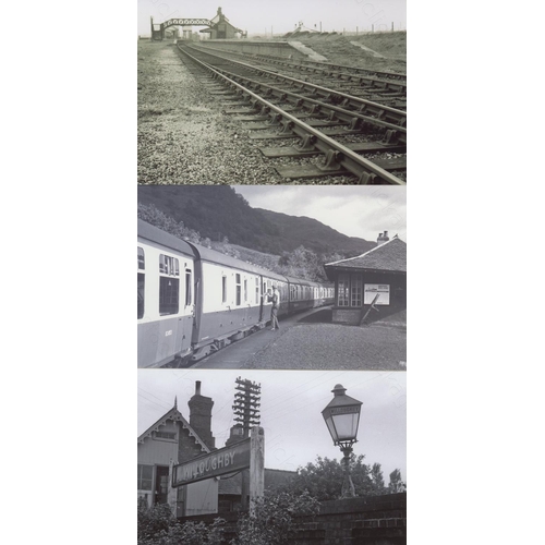 15 - Railway. Infrastructure - Stations. An assortment of approx. 300, colour and black and white, 6