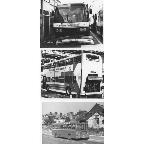 153 - Approx. 200 postcard size black & white and a few colour prints.
A good selection of Bus types and o... 