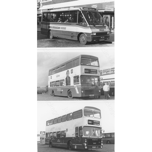 153 - Approx. 200 postcard size black & white and a few colour prints.
A good selection of Bus types and o... 