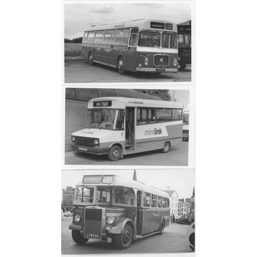 154 - Approx. 200 postcard size black & white and a few colour prints.
A good selection of Bus types and o... 