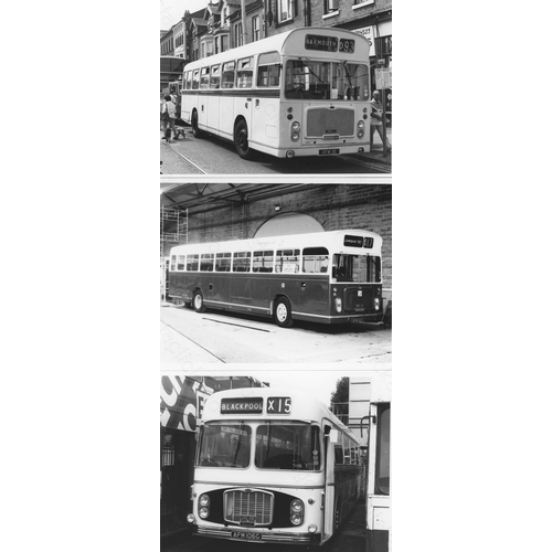 154 - Approx. 200 postcard size black & white and a few colour prints.
A good selection of Bus types and o... 