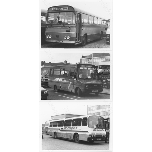 158 - Approx. 200 postcard size black & white and a few colour prints.
A good selection of Bus types and o... 