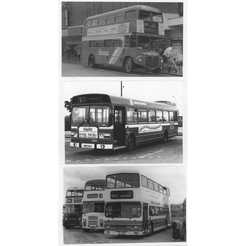 158 - Approx. 200 postcard size black & white and a few colour prints.
A good selection of Bus types and o... 