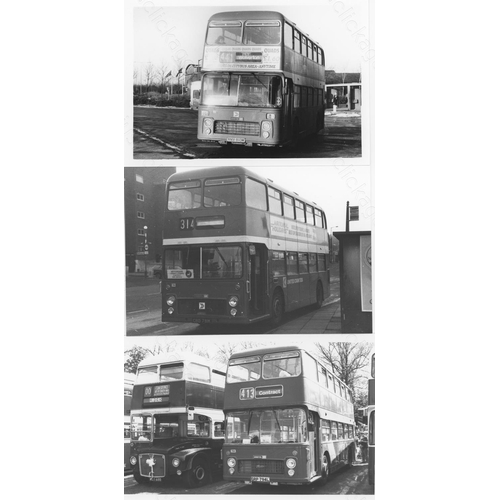 158 - Approx. 200 postcard size black & white and a few colour prints.
A good selection of Bus types and o... 