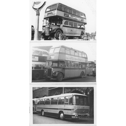 158 - Approx. 200 postcard size black & white and a few colour prints.
A good selection of Bus types and o... 