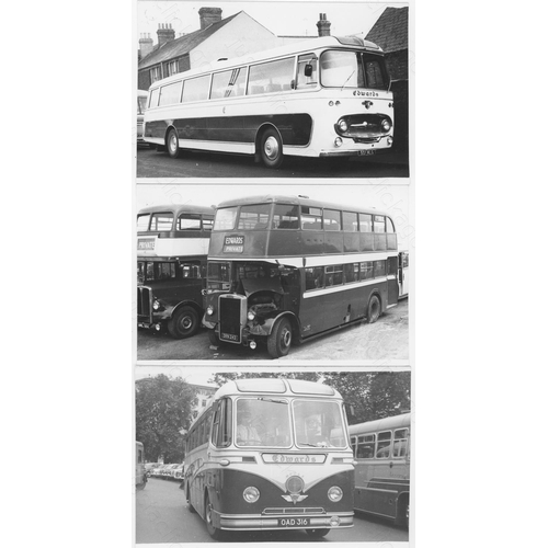 159 - Approx. 200 postcard size black & white and a few colour prints.
A good selection of Bus types and o... 