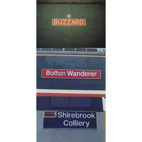 16 - Railway. Modern Traction - Nameplates. An assortment of approx. 220, mostly colour 6